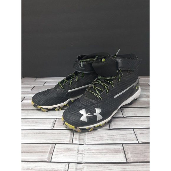 Under Armour Other - Under Armour Harper 3 Mid RM Mens Baseball Cleats Black/Silver 3020589 001 SZ 7